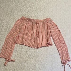 NWT Kendall & Kylie Off the Shoulder Cropped Top